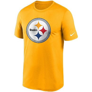 Men's Nike Gold Pittsburgh Steelers Logo Essential Legend Performance T-Shirt