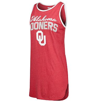 Women's Concepts Sport Crimson Oklahoma Sooners Tank Top Nightshirt