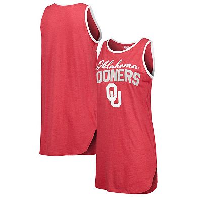 Women's Concepts Sport Crimson Oklahoma Sooners Tank Top Nightshirt