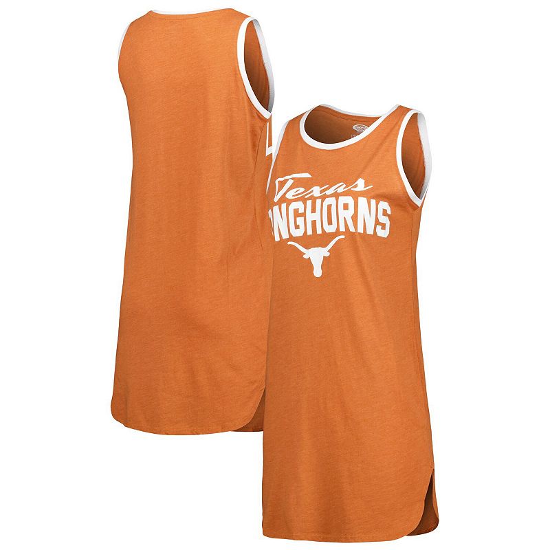 Womens Concepts Sport Texas Orange Texas Longhorns Tank Nightshirt, Size: 