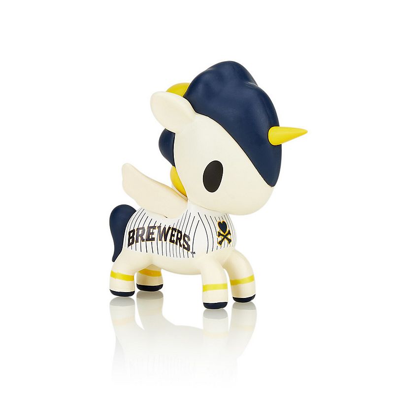 tokidoki x MLB Milwaukee Brewers Collectible Unicorno, Multicolor