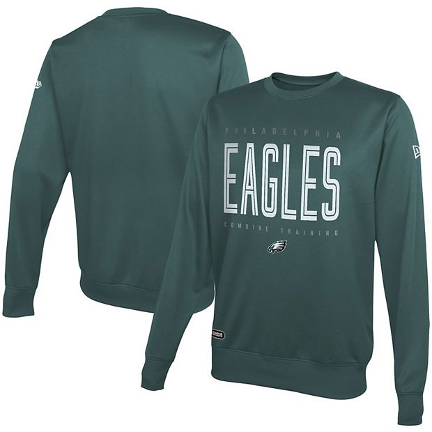 Men's Fanatics Branded Heathered Gray/Midnight Green Philadelphia Eagles by Design Raglan Pullover Hoodie