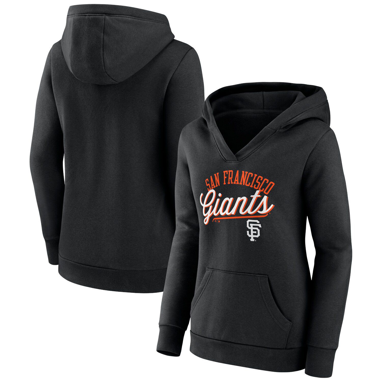 San Francisco Giants Fanatics Branded Blown Away Full-Zip Hoodie -  Heathered Charcoal/Heathered Orange