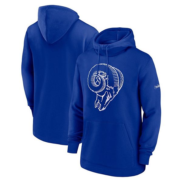 Men s Nike Royal Los Angeles Rams Classic Pullover Hoodie