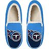 Men's FOCO Tennessee Titans Colorblock Moccasin Slippers