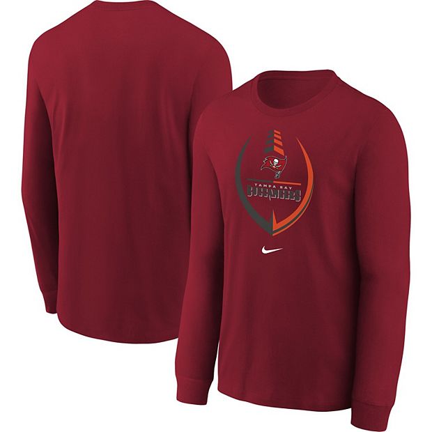 Youth Nike Red Tampa Bay Buccaneers Icon Long Sleeve T-Shirt