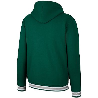 Men's Colosseum Green Michigan State Spartans Varsity Arch Pullover Hoodie