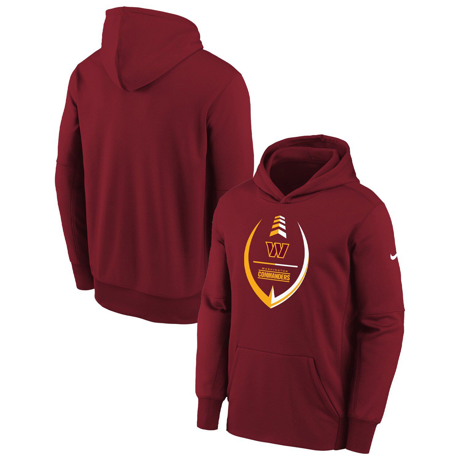 Washington Commanders Nike Prime Logo Therma Pullover Hoodie - Mens