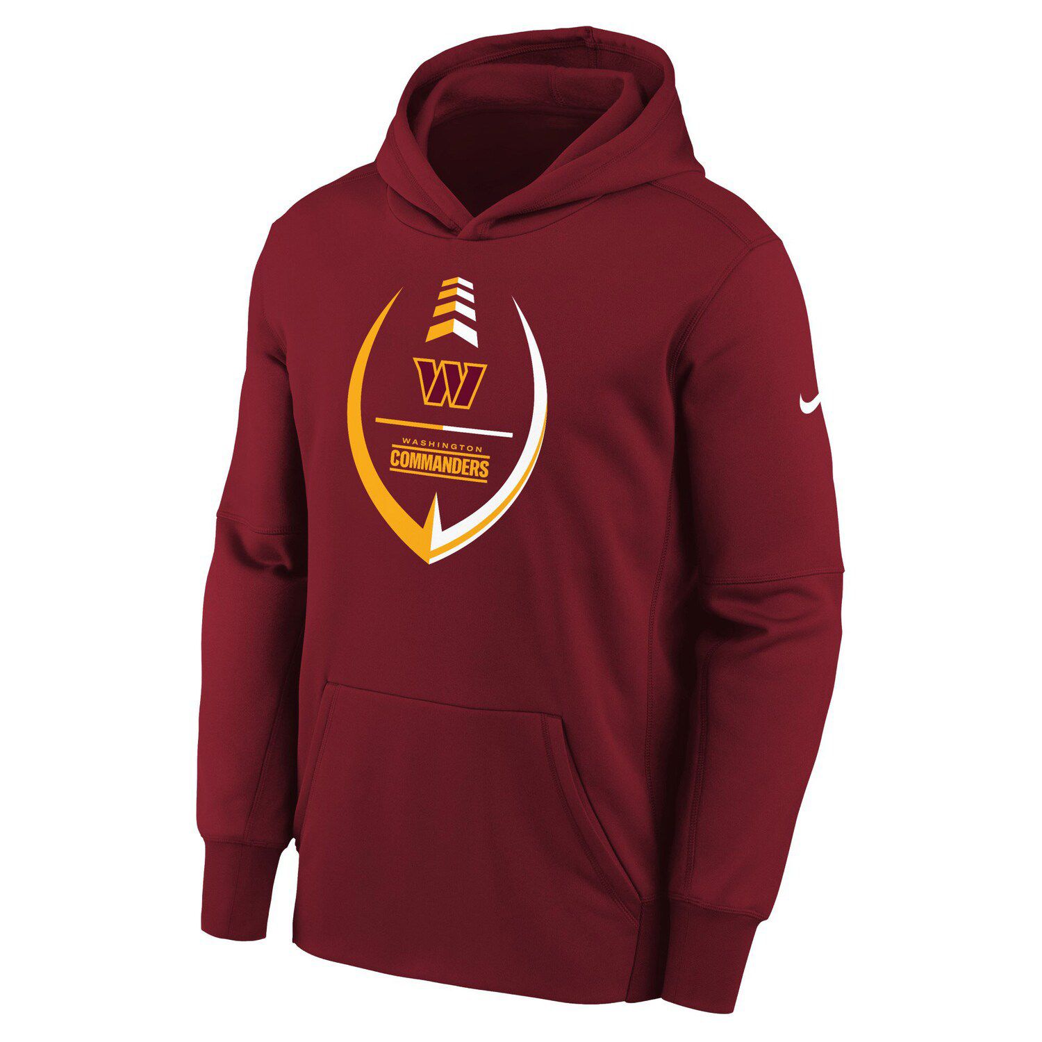 Youth Nike Burgundy Washington Commanders Icon Performance Pullover Hoodie