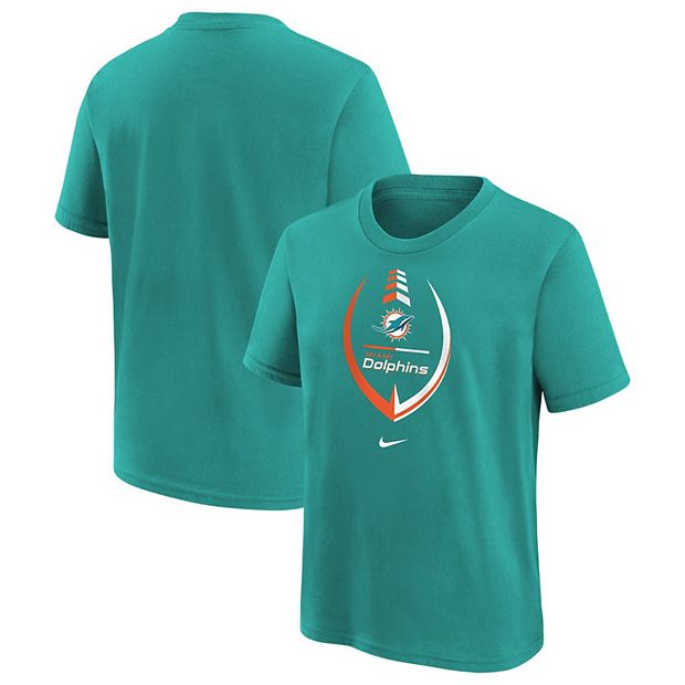 Youth Aqua Miami Dolphins Logo T-Shirt