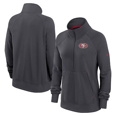 Women's Nike Charcoal San Francisco 49ers Premium Raglan