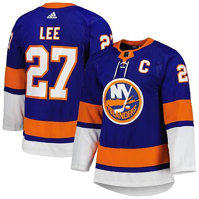 Men's adidas Anders Lee Royal New York Islanders Home Primegreen Authentic Pro Player Jersey