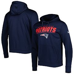 Men's Starter Navy/Red New England Patriots Running Back Full-Zip Hoodie Size: Medium