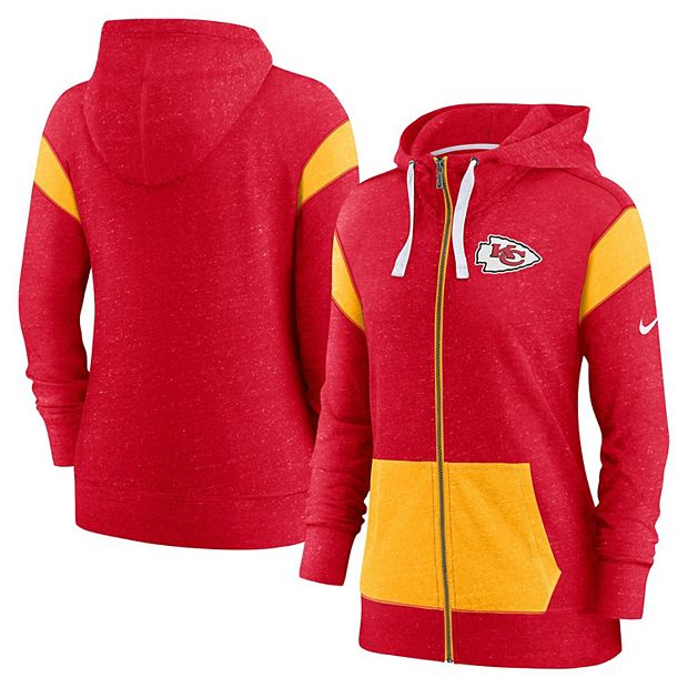 Kansas City Chiefs Nike Women's High Hip Fleece Pullover Sweatshirt - Red