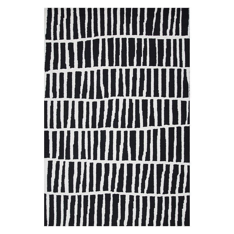 nuLoom Hand Tufted Lemuel Area Rug, Black, 8.5X11.5Ft