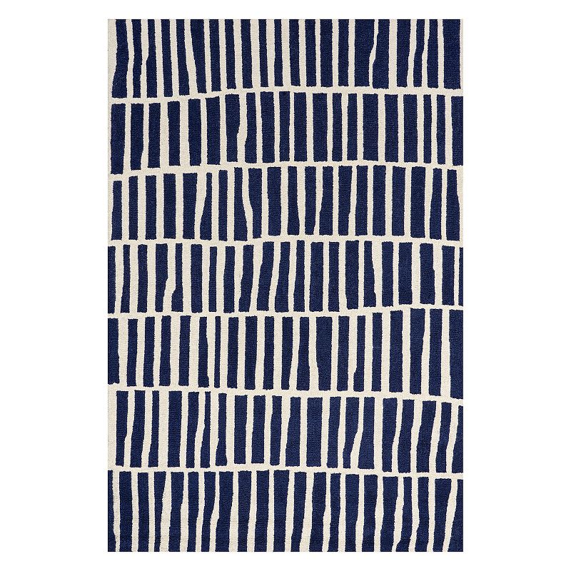 nuLoom Hand Tufted Lemuel Area Rug, Blue, 5X8 Ft