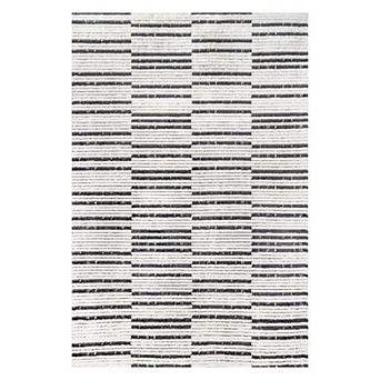 nuLoom Liz Textured Soft Shaggy Stripes Area Rug
