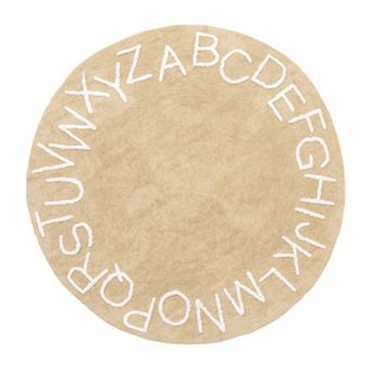 nuLoom Kids Washable Round Alphabet Rug