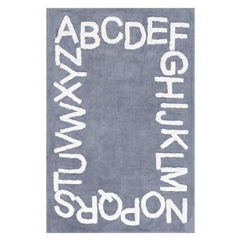 nuLoom Kids Washable Round Alphabet Rug