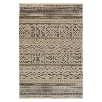 nuLoom Anisa Tribal Stripe Easy-Jute Machine Washable Area Rug