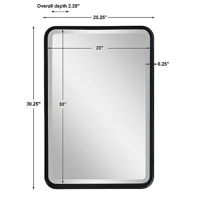 Rounded Rectangle Wall Mirror
