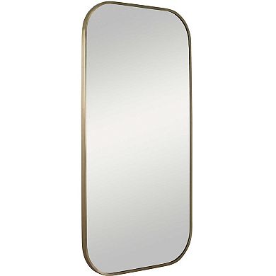 Rounded Corner Rectangle Wall Mirror