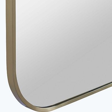 Rounded Corner Rectangle Wall Mirror