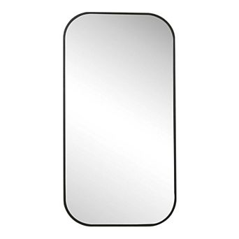 Rounded Corner Rectangle Wall Mirror