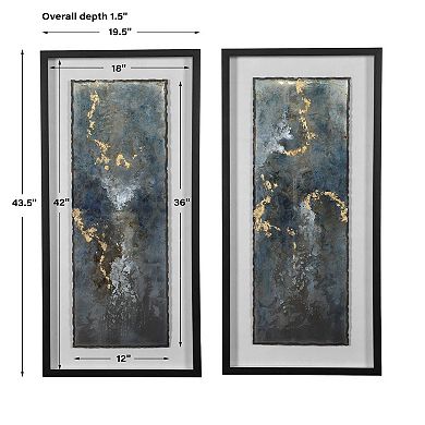 Abstract Framed Wall Art 2-piece Set