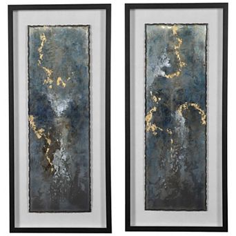 Abstract Framed Wall Art 2 pc Set
