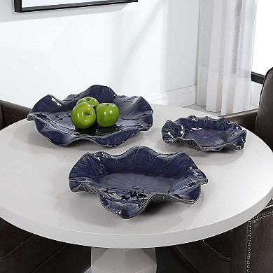 Abella Blue Ceramic Decor 3-piece Set