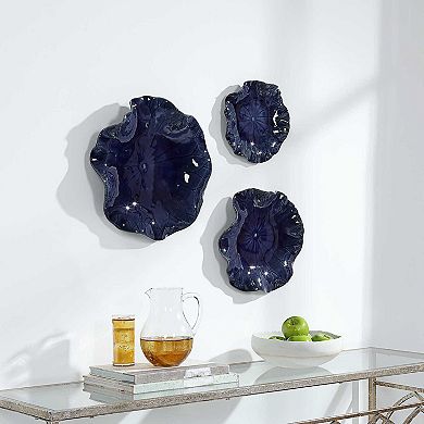 Uttermost Abella Blue Ceramic Decor 3-piece Set