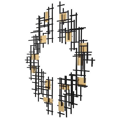 Reflection Metal Grid Wall Decor 2-piece Set