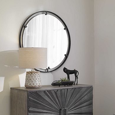 Circle Suspended Illusion Wall Mirror