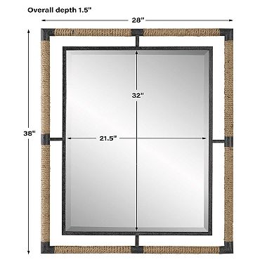 Rectangular Suspended Illusion Wall Mirror