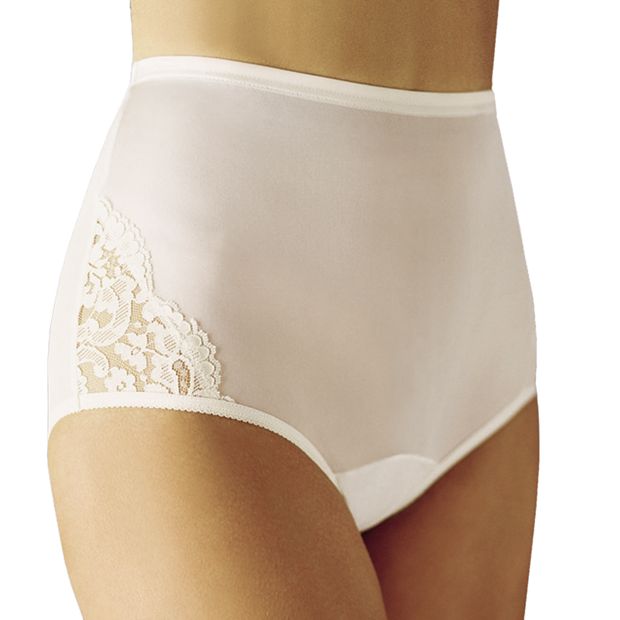 Women's Vanity Fair 13001 Lace Nouveau Brief Panty (Star White 6)