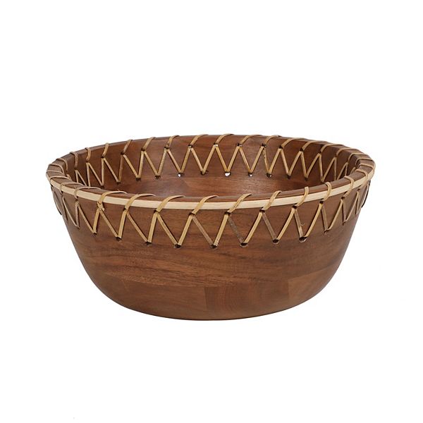 Sonoma Goods For Life® Warm Wood Decorative Bowl Table Decor