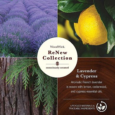 WoodWick® ReNew Lavender & Cypress Large Jar Candle