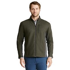 Izod men's water resistant midweight outlet jacket with polar fleece lining