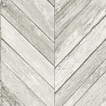 Transform Herringbone Faux Wood Peel & Stick Wallpaper