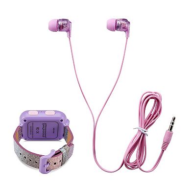 PlayZoom 2 Kids' Purple Glitter Smart Watch & Earbuds Set
