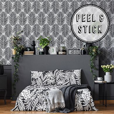 Transform Palm Leaves Peel & Stick Wallpaper