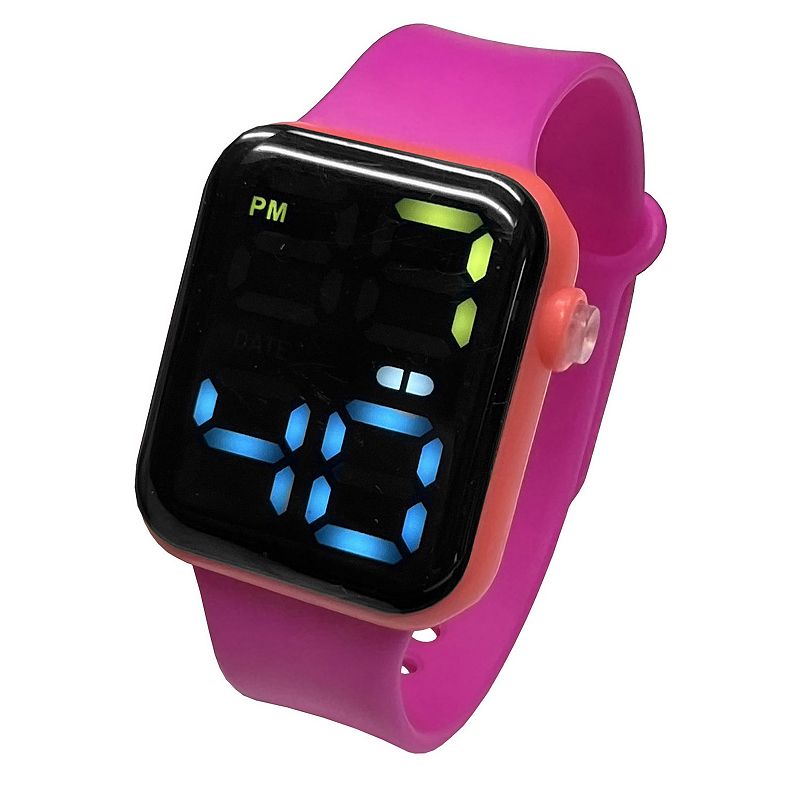 Dakota Kids Neon Snap Band Digital Watch, Girls, Size: Medium, Purple