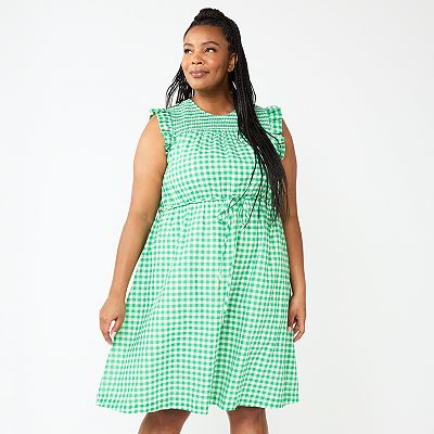 Plus Size DRAPER JAMES Sleeveless Smocked Yoke Dress