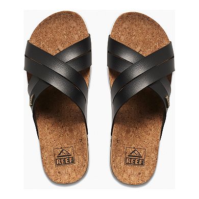 REEF Kaia Women's Criss-Cross Slide Sandals