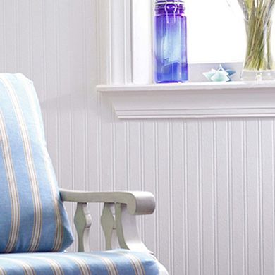 Wall Doctor Paintable Paneling Pre-Pasted Removable Wallpaper