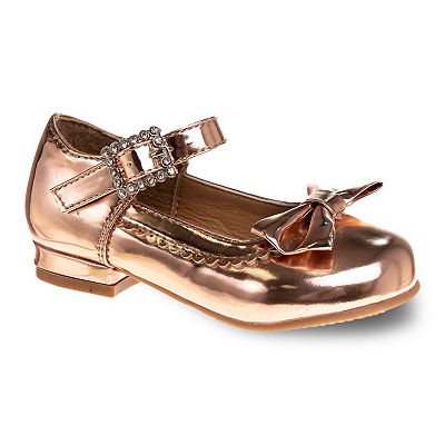Josmo Girls' Mary Jane Dress Shoe Rose/Gold 8