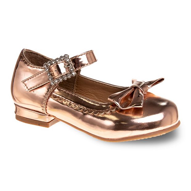 Josmo Girls' Mary Jane Dress Shoe Rose/Gold 7