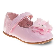 Little girls pink hot sale dress shoes