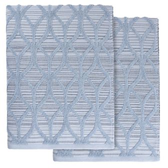 Linum Home Textiles Turkish Cotton Alev Jacquard 2 pc Bath Towel Set
